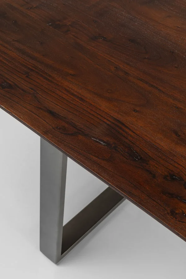 TAVOLO SYMPHONY SCURO ACCIAIO GREZZO 160X80 - KARE