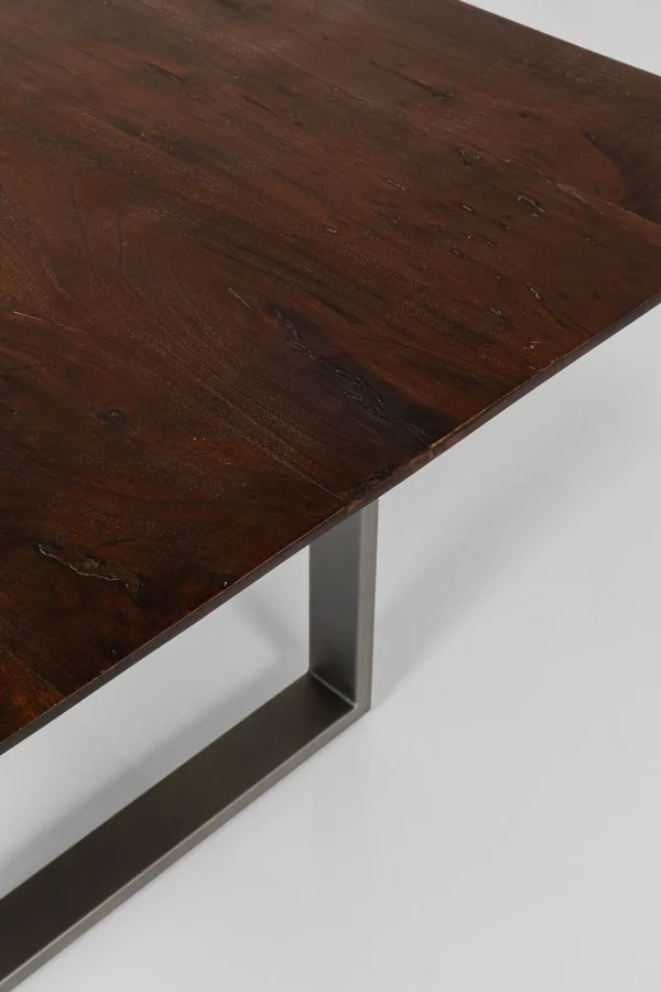 TAVOLO SYMPHONY SCURO ACCIAIO GREZZO 160X80 - KARE
