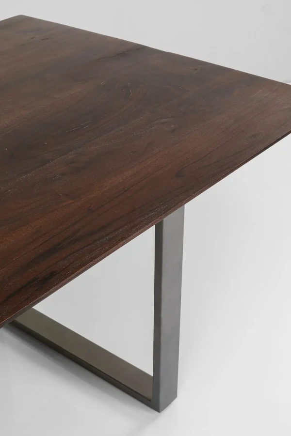 TAVOLO SYMPHONY SCURO ACCIAIO GREZZO 160X80 - KARE