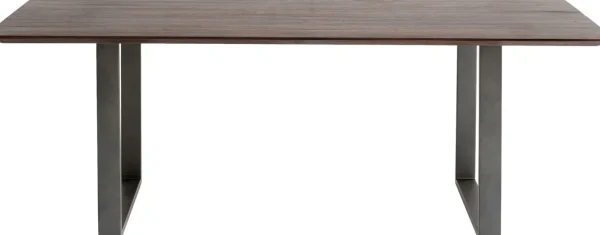 TAVOLO SYMPHONY SCURO ACCIAIO GREZZO 160X80 - KARE