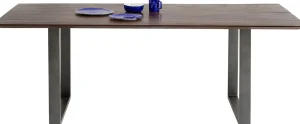 TAVOLO SYMPHONY SCURO ACCIAIO GREZZO 160X80 - KARE