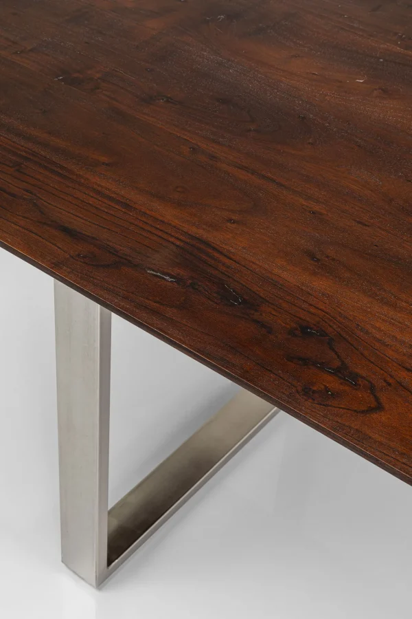 TAVOLO SYMPHONY SCURO CROMATO 160X80 - KARE