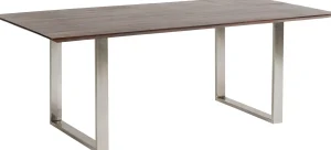 TAVOLO SYMPHONY SCURO CROMATO 160X80 - KARE