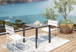 Tavolo Twist antracite 80x80cm - KARE