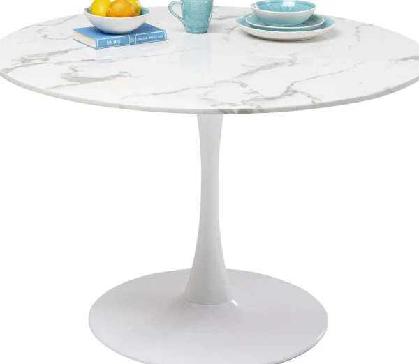 Tavolo Veneto marmo bianco Ø110cm - KARE