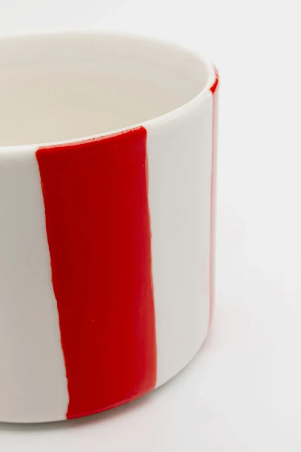 Tazza Cocina Stripes rosso - KARE