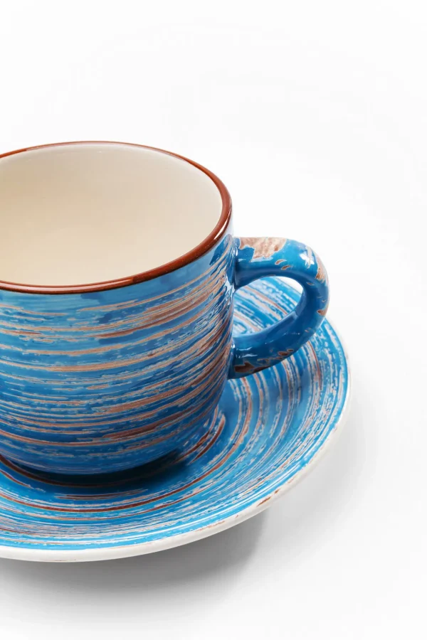 Tazza Da Caffè Swirl Blu (2/Set) - KARE