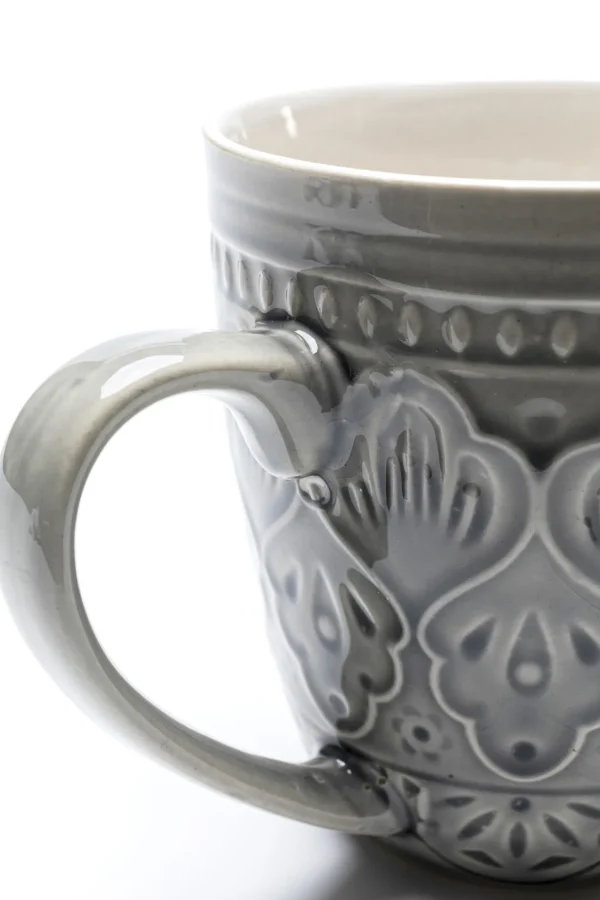 Tazza Sicilia Mandala grigio 10cm - KARE