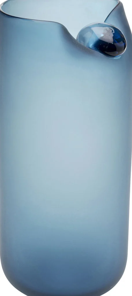 Vaso Buckle blu 33cm - KARE