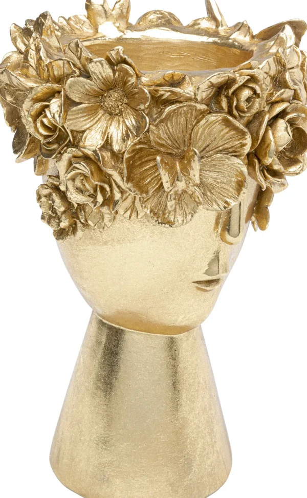 Vaso decorativo Flowercrown oro 20cm - KARE