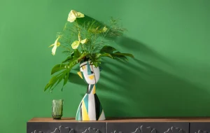 Vaso decorativo Happy Face 43cm - KARE