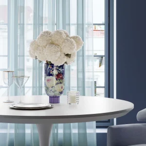Vaso decorativo Rose Magic blu 27cm - KARE