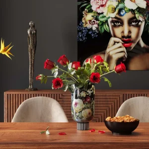 Vaso decorativo Rose Magic nero 27cm - KARE