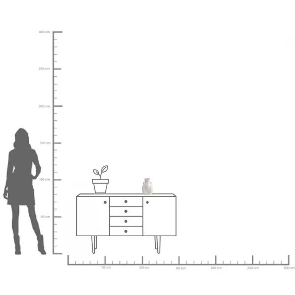 Vaso Donna bianco 22cm - KARE