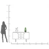 Vaso Galicia Verde 36cm - KARE