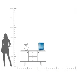 Vaso Grazioso Blu 40cm - KARE