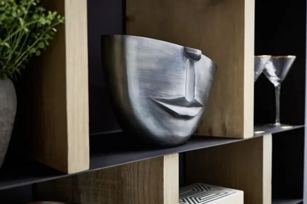 Vaso Half Face antracite 31cm - KARE