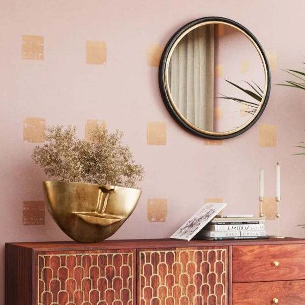 Vaso Half Face oro 46cm - KARE