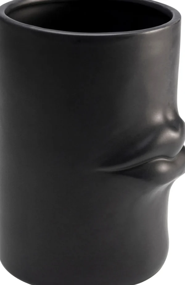 Vaso Labbra nero 22cm - KARE