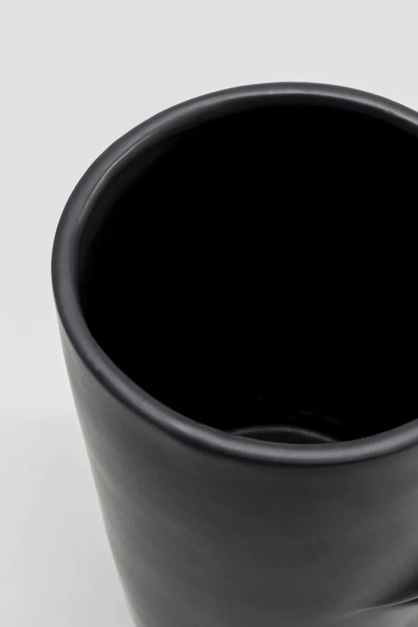 Vaso Labbra nero 22cm - KARE