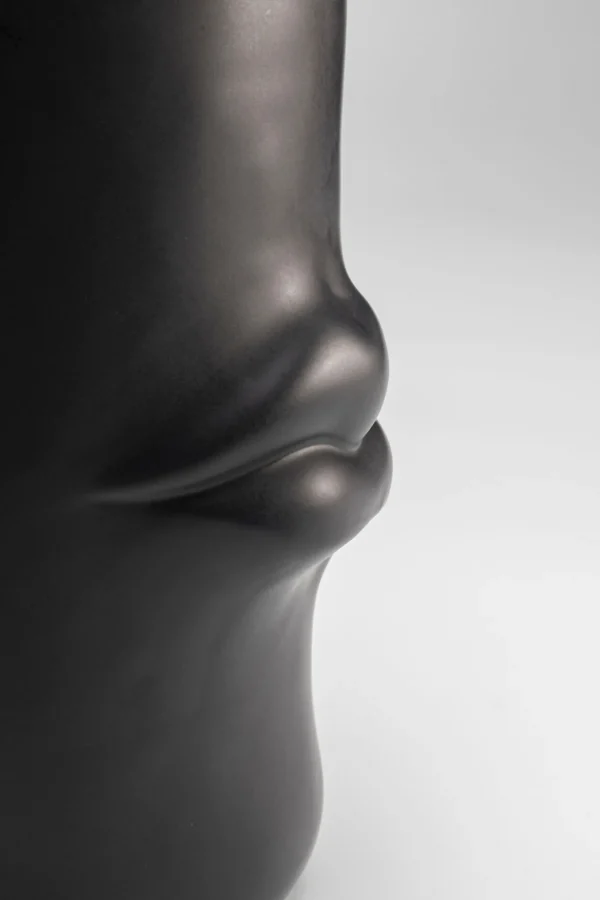 Vaso Labbra nero 22cm - KARE