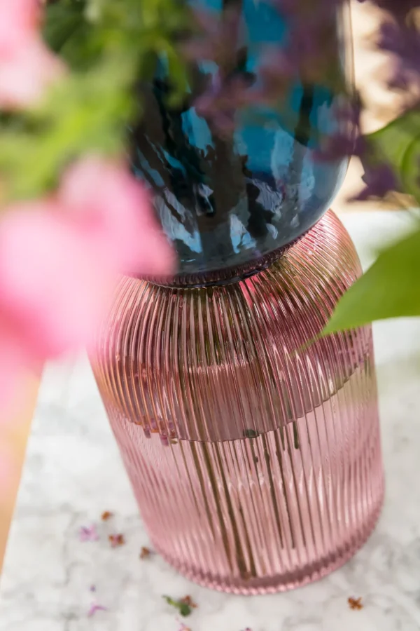 VASO MARVELOUS DUO BLU LILA 40CM - KARE
