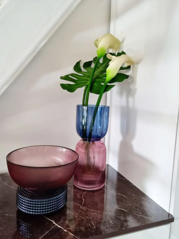 VASO MARVELOUS DUO BLU LILA 40CM - KARE