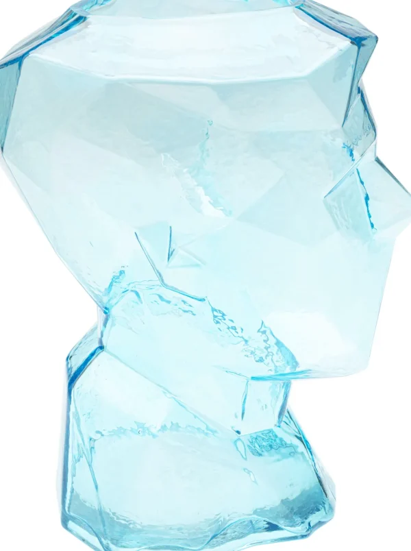 Vaso Prisma Face Blu chiaro 30cm - KARE