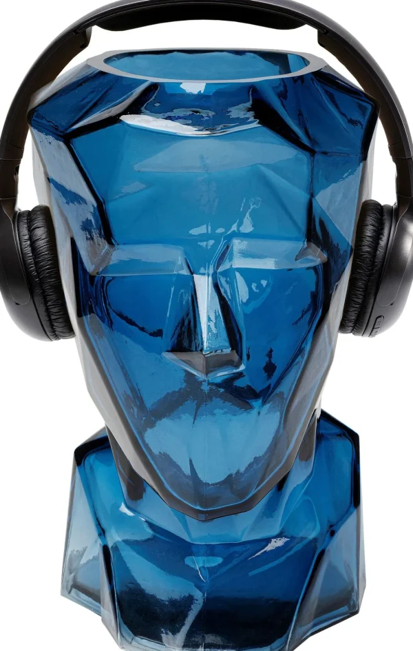 Vaso Prisma Face Blu 30cm - KARE