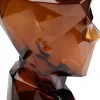 Vaso Prisma Face Marrone 30cm - KARE