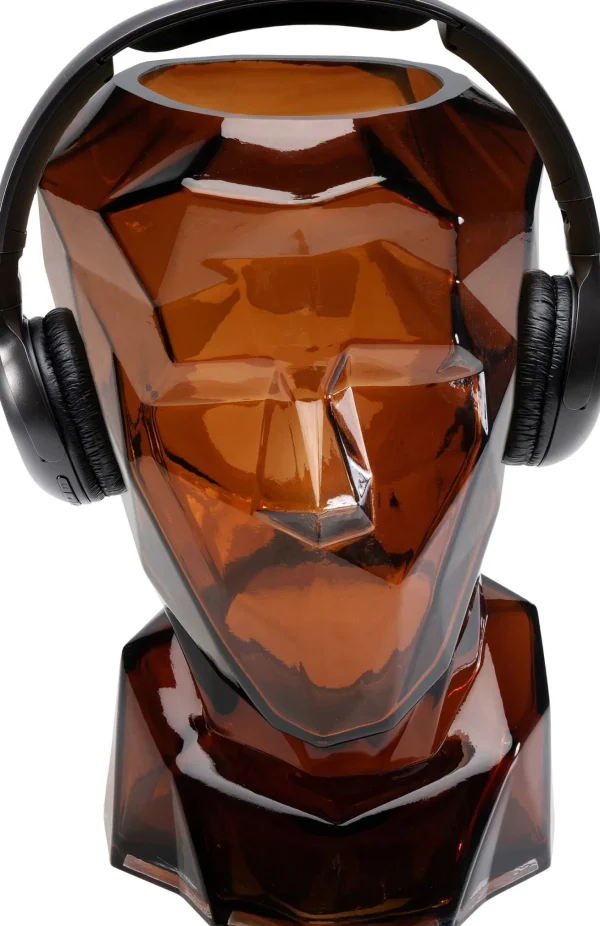 Vaso Prisma Face Marrone 30cm - KARE