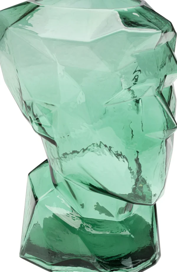 Vaso Prisma Face Verde 30cm - KARE