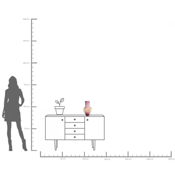 Vaso Rosie 35cm - KARE