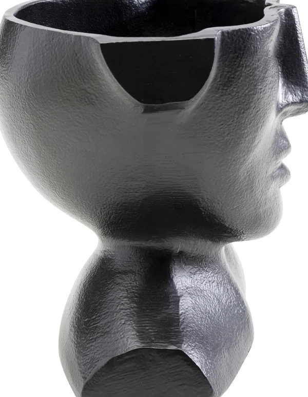 Vaso Rostro nero 17cm - KARE