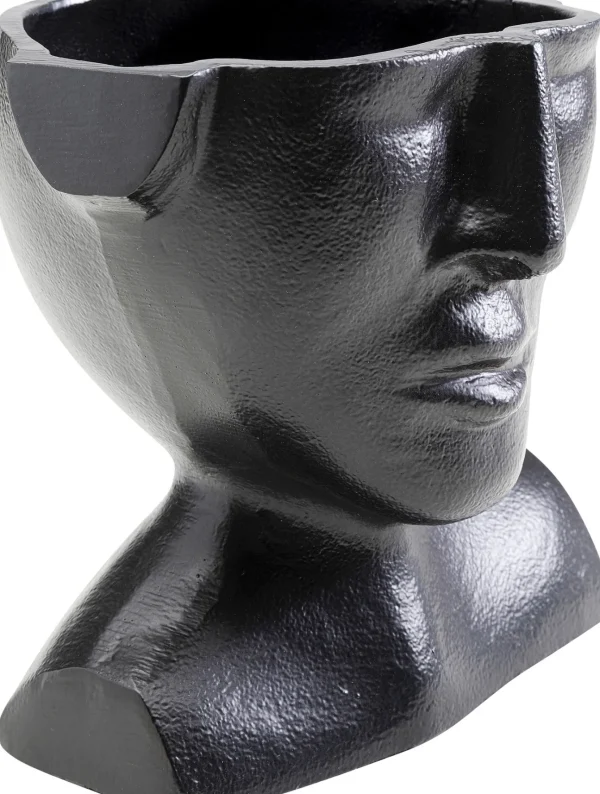 Vaso Rostro nero 17cm - KARE