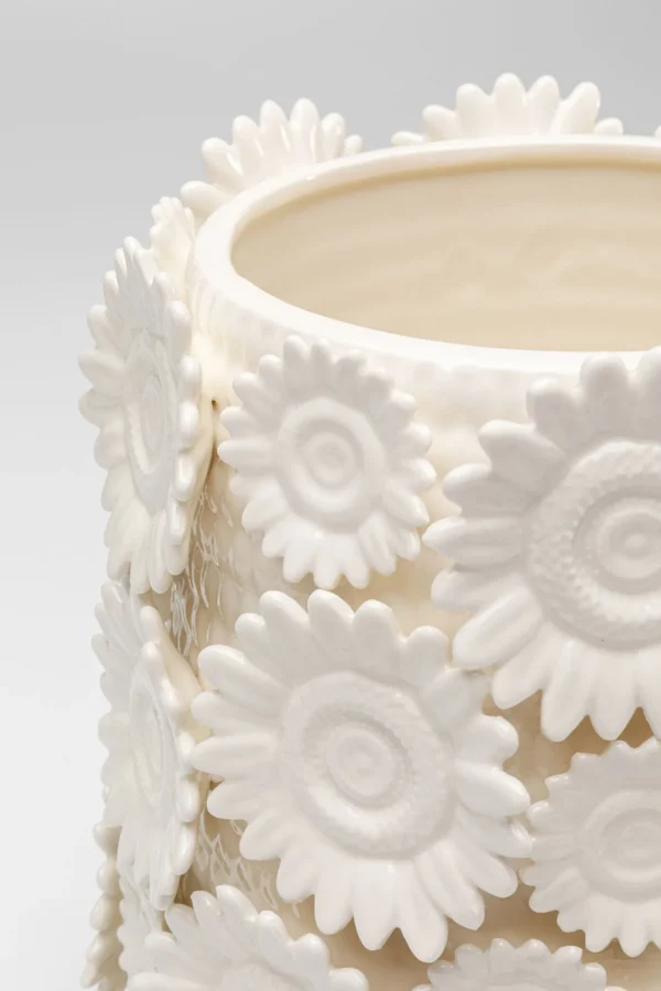 Vaso Sunflowers bianco 30cm - KARE