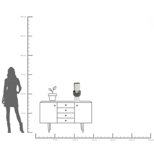 Vaso Vesuv nero 51cm - KARE