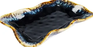 Vassoio Lio blu scuro 17x26cm - KARE