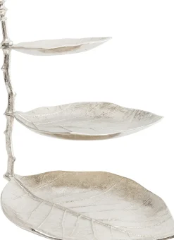 KARE Design Alzata Decorativa Leaf Argento - KARE> Portagioie