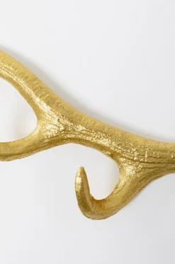 KARE Design Appendiabiti da parete Antler Gold 35cm - KARE></noscript> Appendiabiti