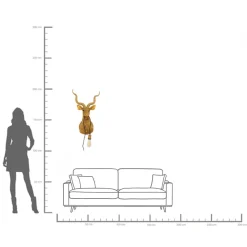 KARE Design Applique Animal Goat oro 45x74cm - KARE></noscript> Applique