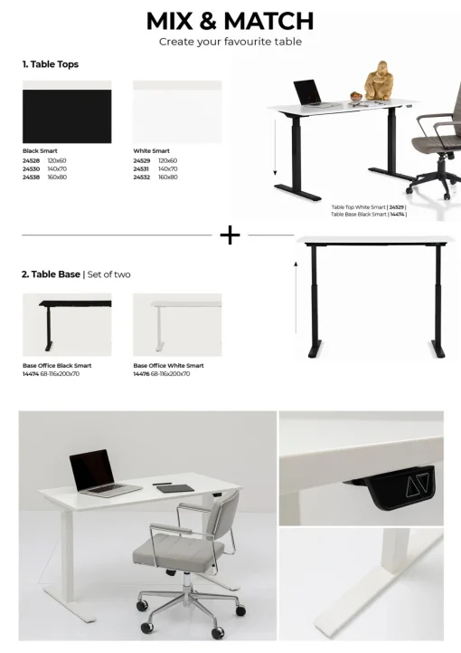 KARE Design Base Tavola Office Smart nero - KARE> Scrivanie