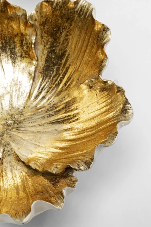 KARE Design Ciotola decorativa Flower Bloom crema-oro Ø20cm - KARE> Piatti