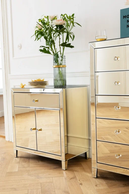 KARE Design COMÒ ALTO LUXURY CHAMPAGNE 5 CASSETTI - KARE> Credenze E Madie