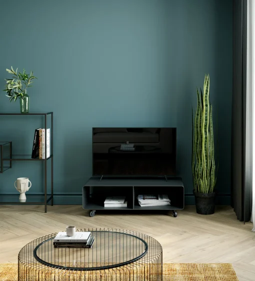 KARE Design Comò basso Lounge M grigio 90x30cm - KARE> Mobile Tv