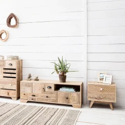 KARE Design Comodino Puro in legno mango 50x35 cm - KARE> Comodino