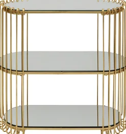KARE Design Console Wire Brass 81x78cm - KARE> Consolle Guardaroba