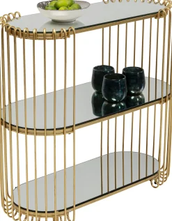 KARE Design Console Wire Brass 81x78cm - KARE> Consolle Guardaroba