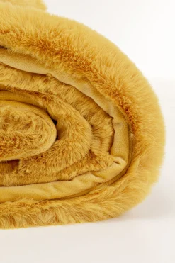 KARE Design Coperta Mika Gialla 150x200cm - KARE> Cuscini