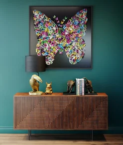 KARE Design Cornice Decorativa Farfalla 120x120cm - KARE></noscript> Quadri